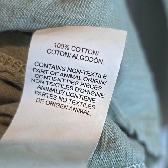 Lucky Brand Embroidered Henley Peasant Top Long Sleeve Split V-Neck Sz XL Green - Picture 14 of 14